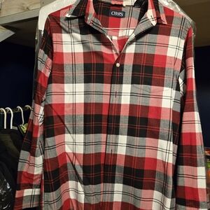 Chaps Red Plaid Men's Shirt